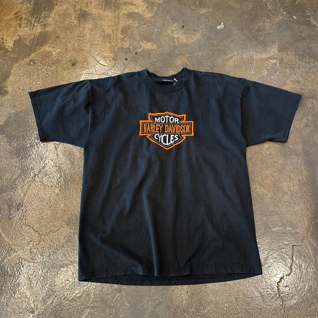 Harley Davidson 할리 데이비슨 자수 반팔티 XL