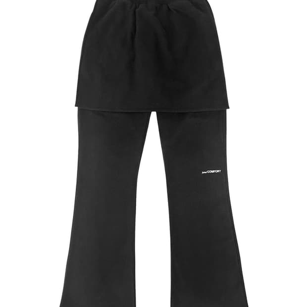 지초이 컴포트 24-006 플리스 레이어드 팬츠 40cm ver. 블랙