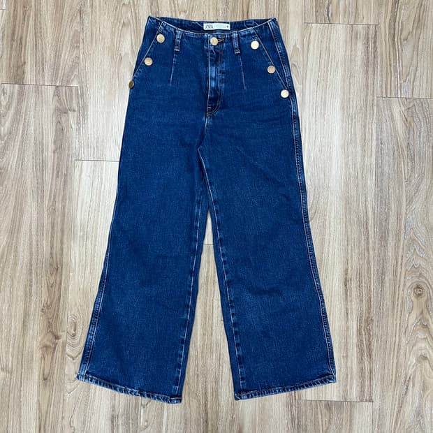 자라 와이드 청바지 24