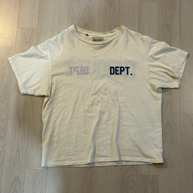 갤러리 디파트먼트 스튜던트 코치 리버시블 티셔츠 아카이벌 화이트