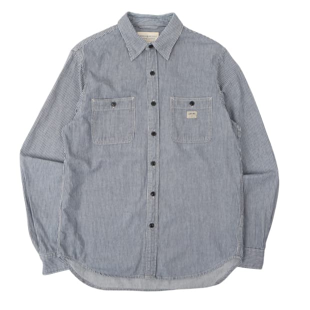 데님앤서플라이 스트라이프 포켓 셔츠