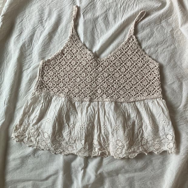 레이스 크로셰 뷔스티에