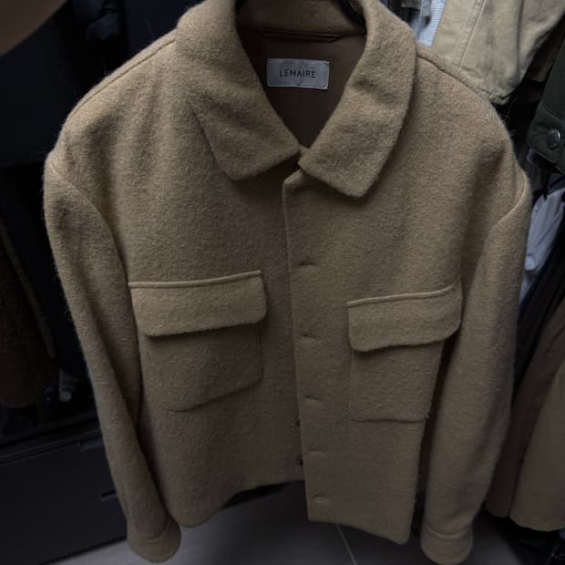 (50)르메르 알파카 오버 셔츠자켓