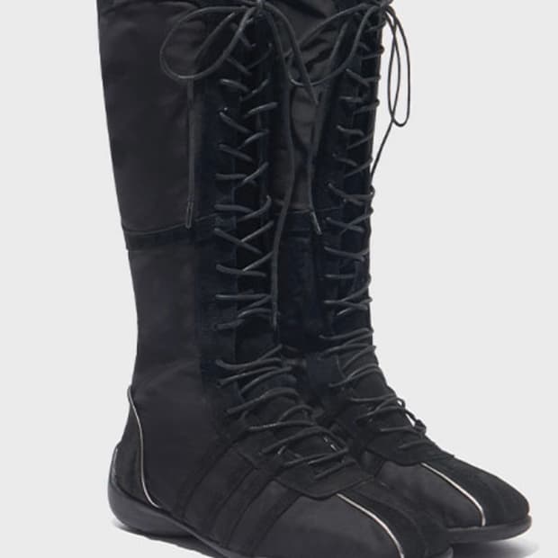 락피쉬 블리스 레이스업 롱부츠 블랙 230