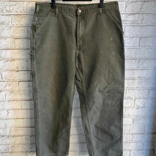 빈티지 칼하트 헤비 캔버스 팬츠 38 