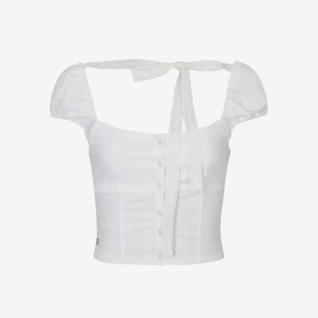  WENDY RIBBON BLOUSE white