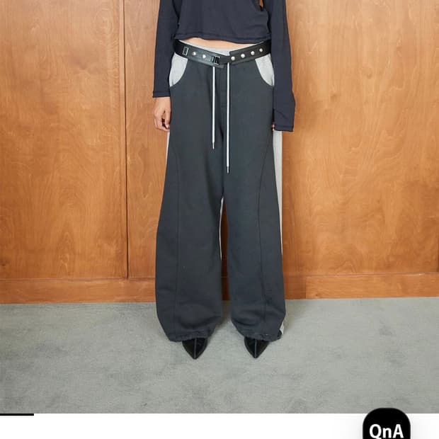 세릭 리버스 밴딩팬츠 차콜