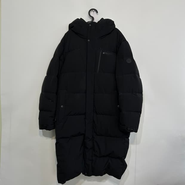 디스커버리 남성 구스다운 롱패딩 110 블랙