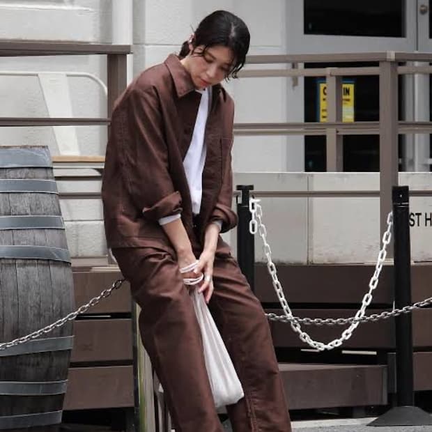 나나미카 몰스킨 프렌치 워크 셋업