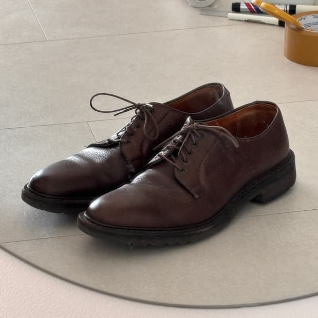 극강의 빈티지 에이징된 알든 94308 플레인 토 블루처 10AAA