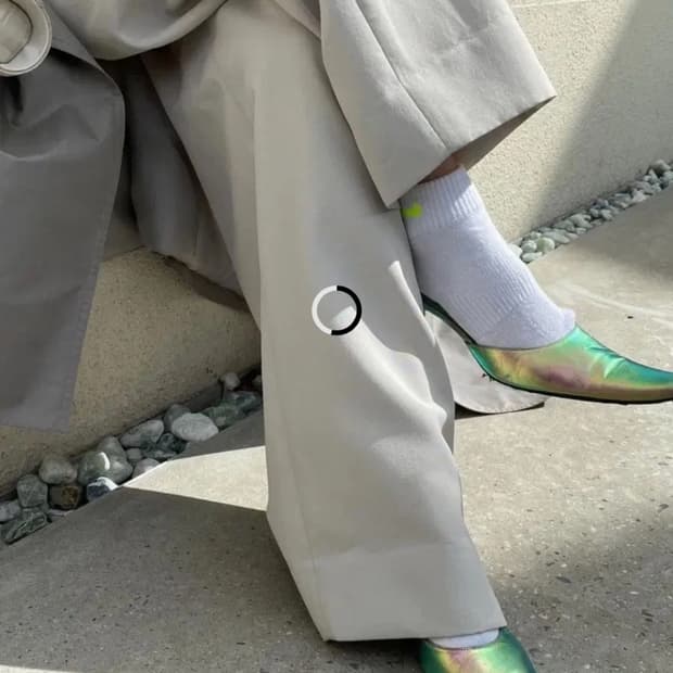 드래곤블루스 스퀘어 스트랩 뮬 230cm 새상품