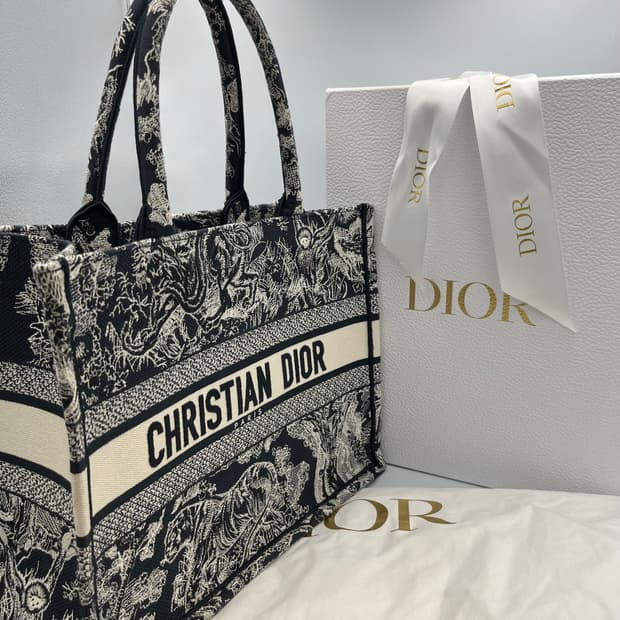 디올 뜨왈드주이 북토트백 뉴미듐