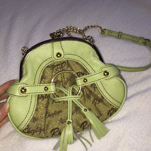 Liz lisa 갸루 글리터 소가죽 클러치 미니 체인백