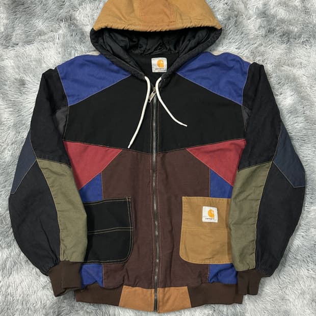 칼하트 리메이크 패치워크자켓 L