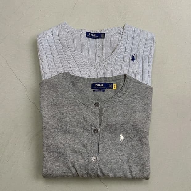 폴로 랄프로렌 우먼 피마코튼 가디건