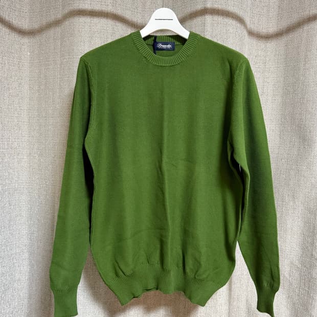 [50] 드루모어 코튼 스웨터 니트 그린