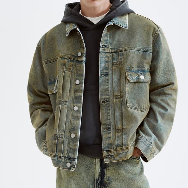 H&M 워싱 데님 자켓 (새상품)