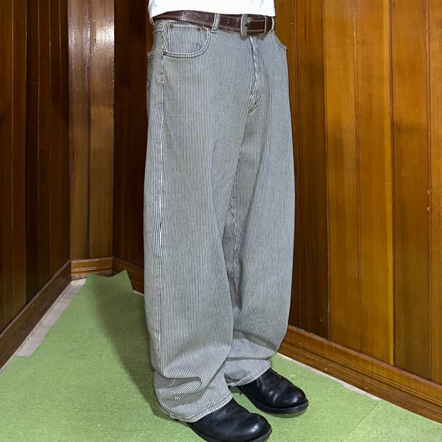 Bc factory stripe cotton pants