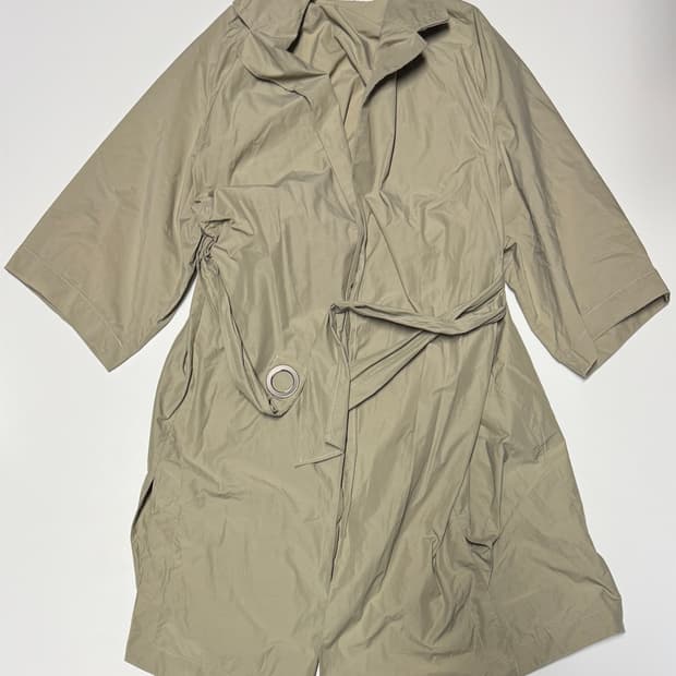 여성 한섬 타임 Time 하프 벨티드 트렌치코트 베이지