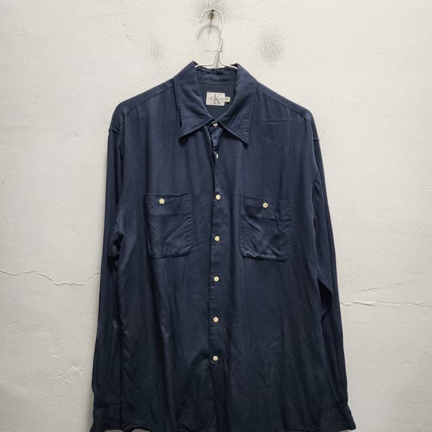 캘빈클라인 90s 레이온 셔츠