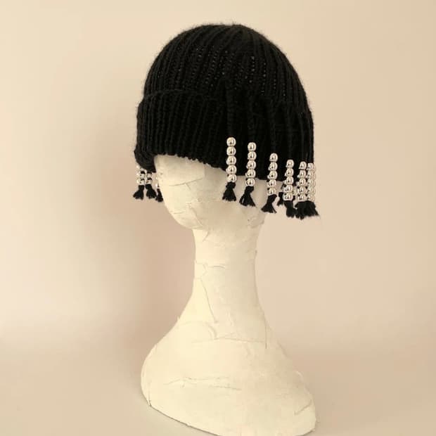 oodeco. 실버 비즈 비니