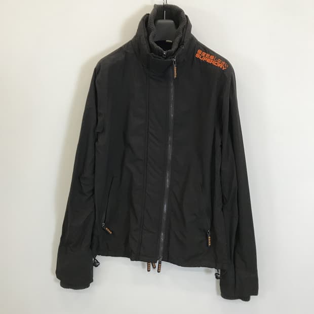 슈퍼드라이 더블블랙라벨 3중지퍼 바람막이 [L]