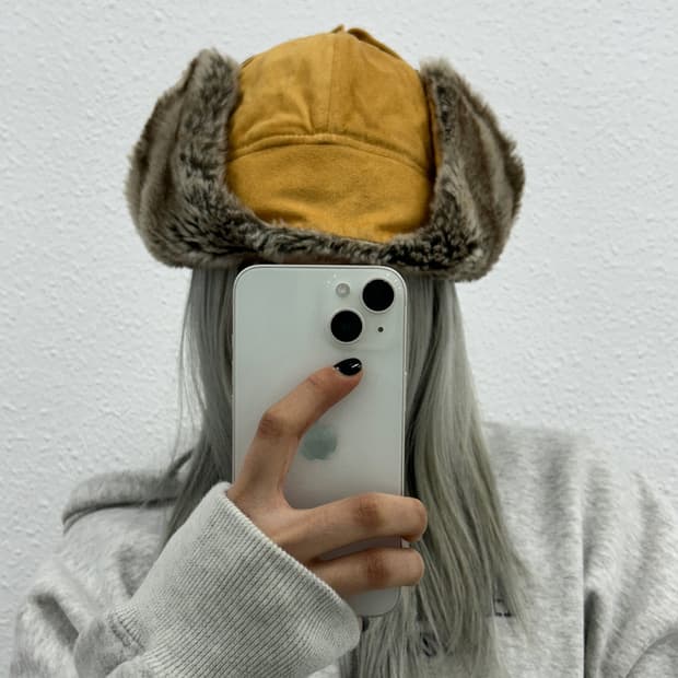 본더치 y2k 머스타드 군밤모자