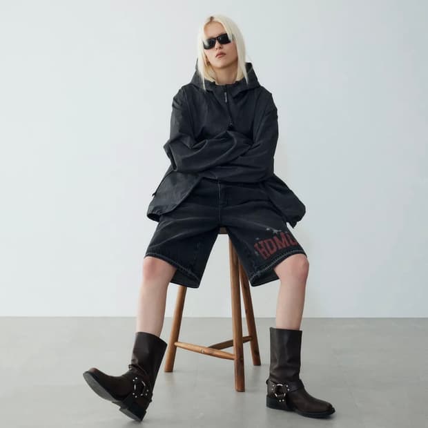 [새제품/32] 할리데이비슨 버뮤다 데님 - 다크 그레이