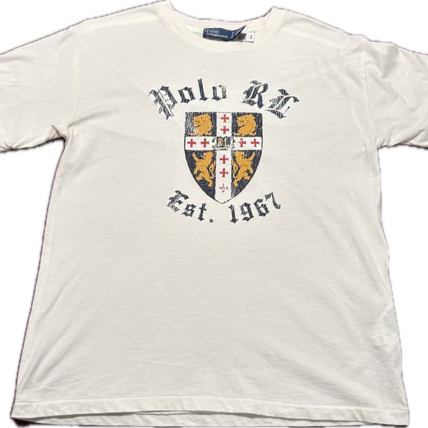 Polo Ralph Lauren 여성 로고 크레스트 그래픽 저지 티