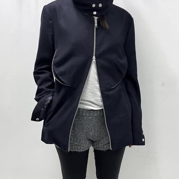 Ulika sanctus double pleats wool jacket