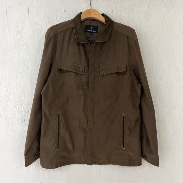 vintage brown minimal jacket(unisex)