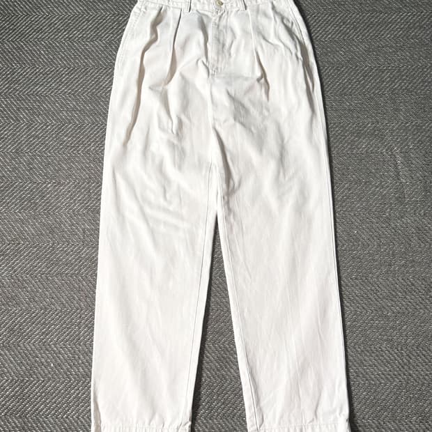 (30) 90s 폴로 랄프로렌 앤드류 더블 플리츠 치노 팬츠