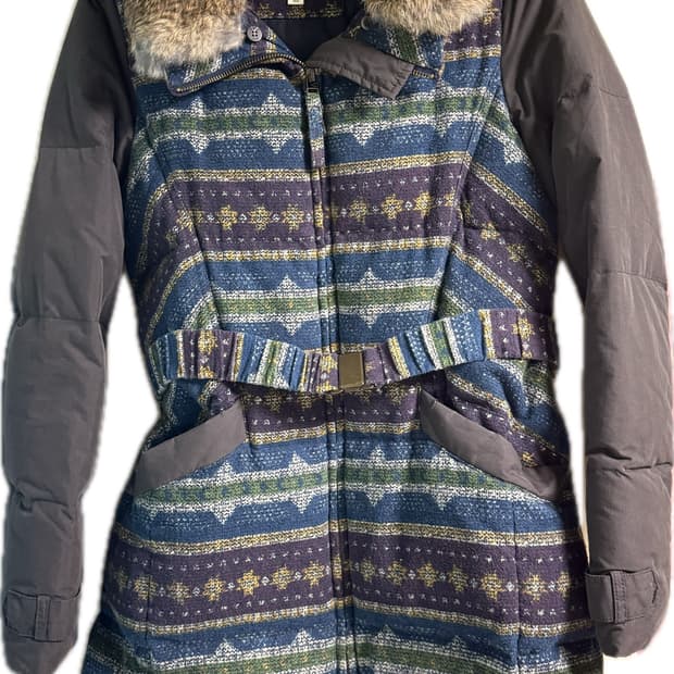 Thursday Island 덕다운 롱패딩 (카라: 토끼털)