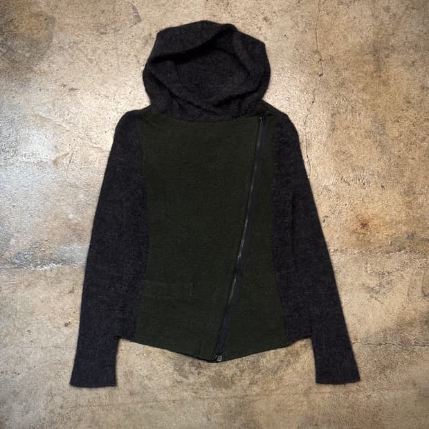 44-55 ) Noriko araki Front Zip Hoodie