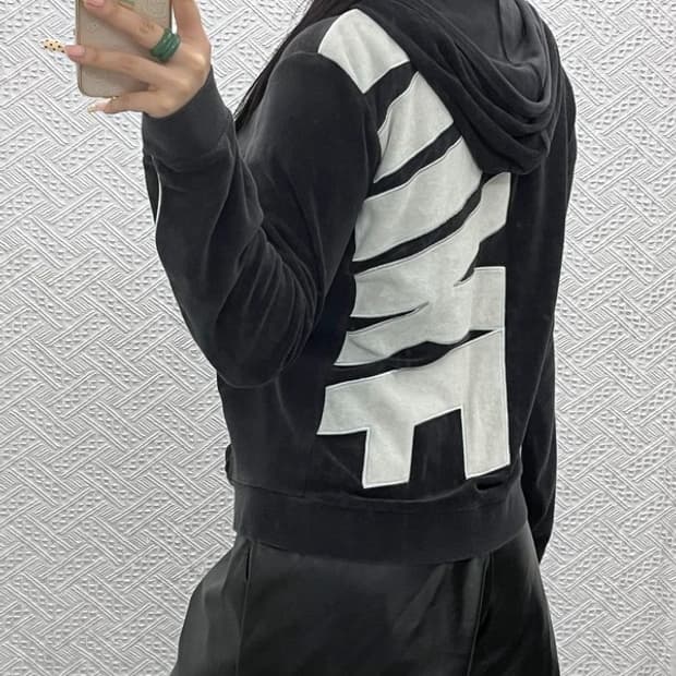 나이키 캐주얼 스포티 빅로고 벨벳 후드집업 95 C10077