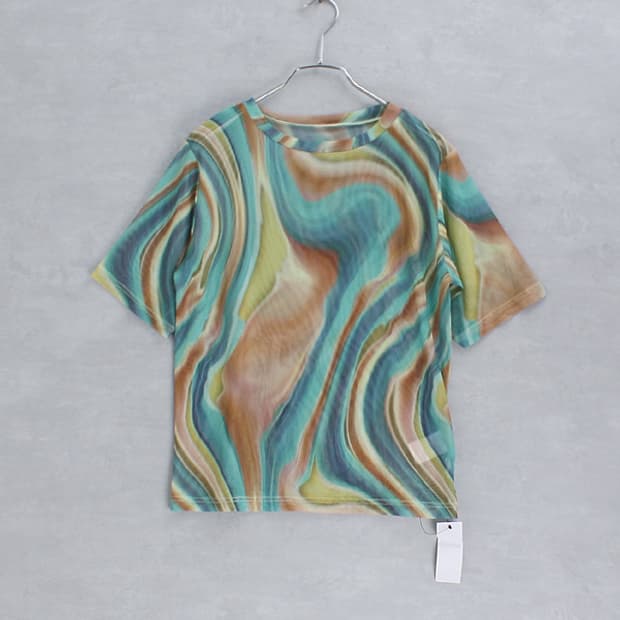 WEGO _ mesh crew neck top