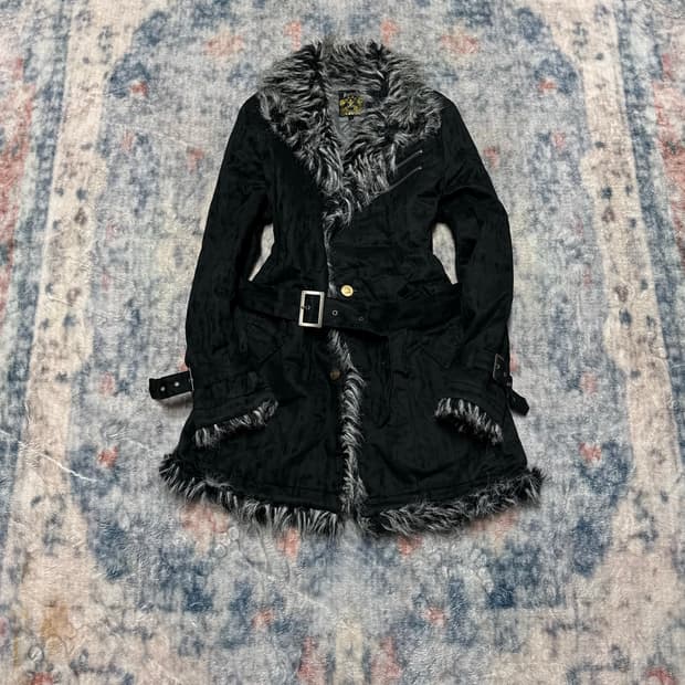 Spinash 00s archive leopard trimming fur