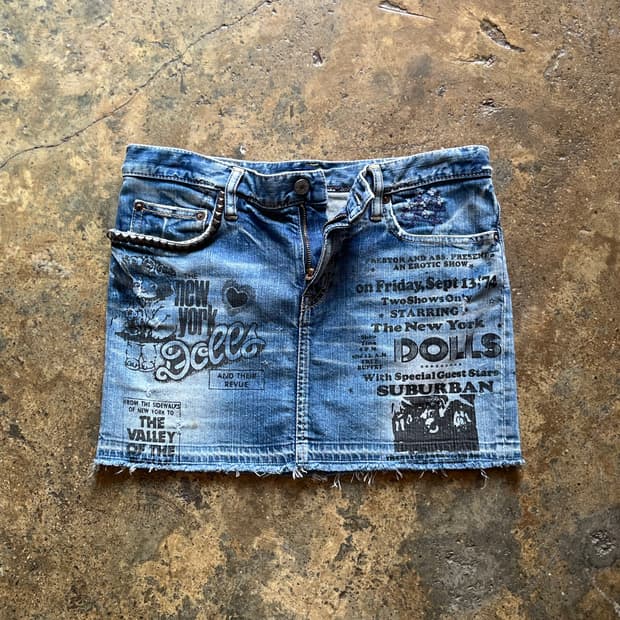 HYSTERIC GLAMOUR NEWYORK DOLLS SKIRT