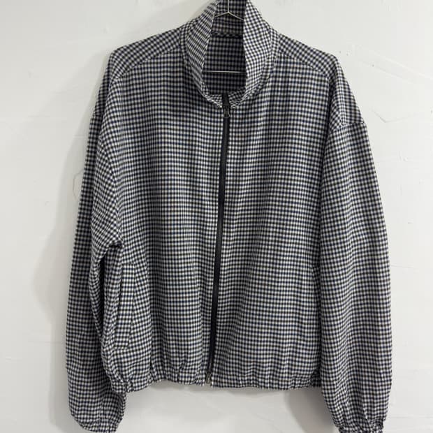 check blouson jacket