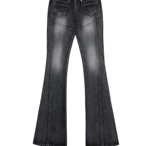 보헤미안서울 부츠컷 데님 그레이 M