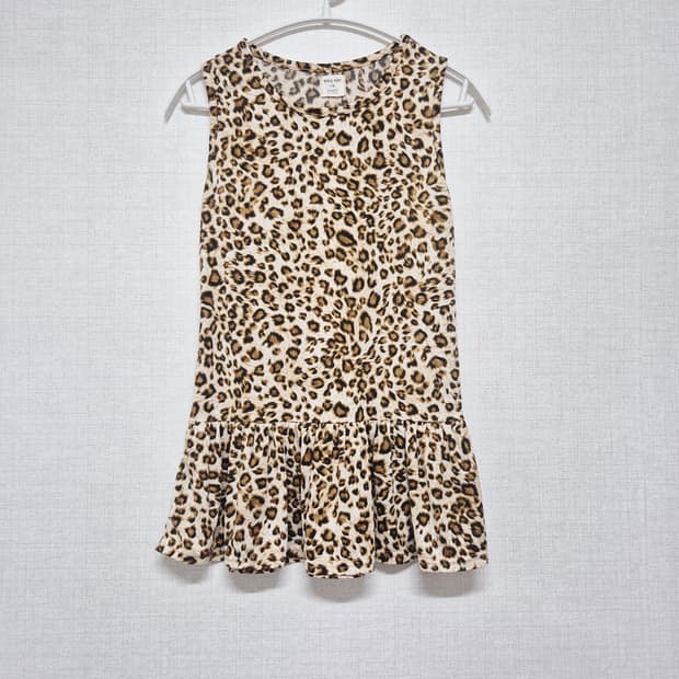 유아동 리틀비티 레오파드 프릴 원피스