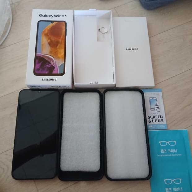 삼성 갤럭시 와이드7 블랙 SS급 128GB 풀박스외...