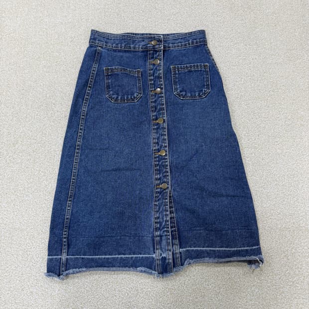 M TWEE 포켓 버튼 데님 치마 0129T2