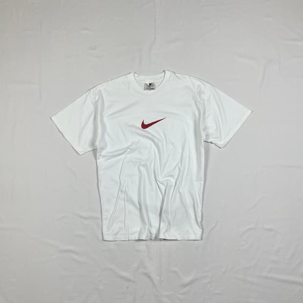 90‘s 나이키 nike 센터 스우시 로고 프린트 반팔티