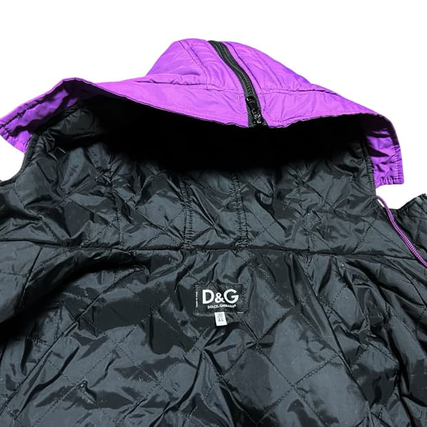 Dolce & Gabbana 퍼플 패딩 점퍼