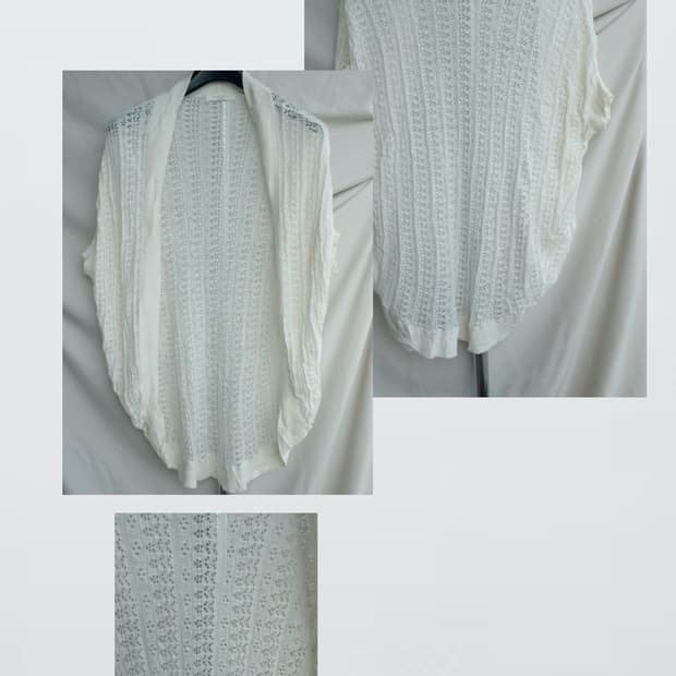 Ivory Crochet Cardigan 아이보리 가디건