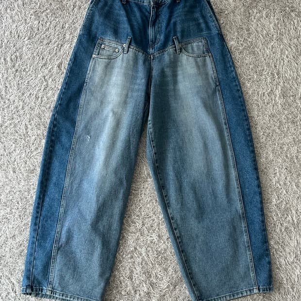 Iey 와이드 레이어드 데님