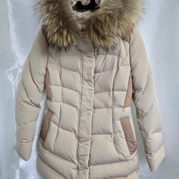 플라스틱아일랜드 여성 패딩 털 후드 (1559)