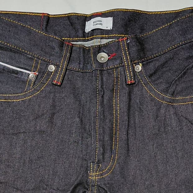 [M/30] 브라우니 스탠다드 셀비지 데님 (생지 진청)