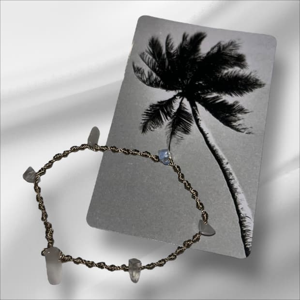 SUMMER TIME bracelet 원석 팔찌 white